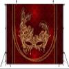 BELECO 8x6ft Fabric Mardi Gras Theme Photography Backdrop Luxury Gold Venetian Carnival Mask with Golden Chains on a Red Velvet Background Masquerade Birthday Party Decorations Photo Studio Props view 4