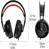 PUSAPA Gaming Headset, 3.5mm Wired Bass Stereo Noise Isolation Gaming Headphones with Mic for Laptop Computer,Head-Mounted Wired Gaming Headset view 4
