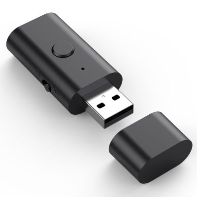 5.3 transceiver 2-in-1 USB Bluetooth Adapter,3.5mm Aux Wireless Adapter, Low Latency, Built in Mic, Music Streaming, Handsfree Calls,Power by USB for PC Home/Car Sound System