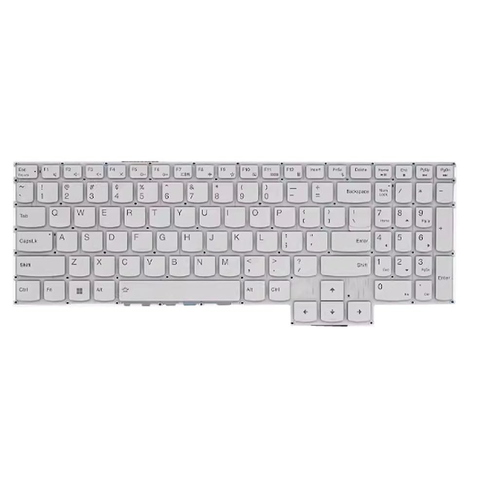 Laptop Keyboard for Lenovo Legion 5 Pro-16ACH6 82JS English US with Backlit White New