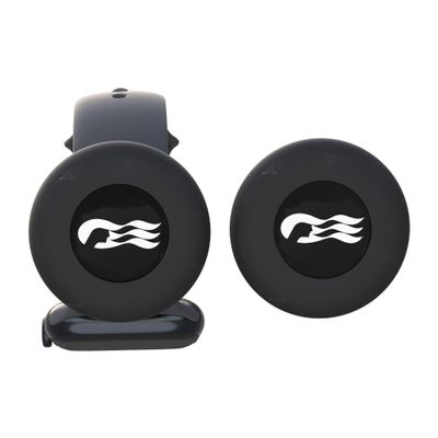 [2 Pack] Princess Cruise Medallion Watch Adapters Holder for Carnival Medallion (2024, 2025,2026),Silicone Accessory Fits Watch Wristbands 0.8-1.1, Also for Apple AirTag Cat Collar Holder, Black