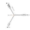 HARFINGTON Y-Shaped 3 Way Socket Wrench 12mm 14mm 17mm Long Arm Y-Type 6-Point Hexagon Spanner Hex Wrench Torque Spanner Socket for Car Motorcycle Repair Hardware Tools view 2