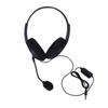 Angoily Wired Stereo Headset Line Volume Control Double Earpiece Earphones for Gaming Smartphones and Music Black view 1