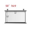 50" 60" 72" Projection Screen Outdoor Projector Screen 4K HD Manual Pull Down Movie Projector Screen for Home Theater Office, Anti-Crease(50in16:9) view 2
