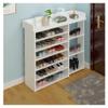 eexbz Shoe Rack Shoe Cabinet 7-Layer Organization Rack Household Kitchen Tableware Storage Rack Living Room Bedroom Corridor Shoe Organizer Rack(White) view 3