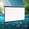 72" Outdoor Projector Screen Manual Pull Down 4:3 16:9 Projection Screen, Wall Mount 4K HD Portable Indoor Home Theater Movie Screen(72in16:9) view 1