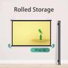72" Outdoor Projector Screen Manual Pull Down 4:3 16:9 Projection Screen, Wall Mount 4K HD Portable Indoor Home Theater Movie Screen(72in16:9) view 3