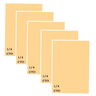 5 Packs 1/4 CTO Light Gels Sheet,Orange Warm Correction Filter Colored Film,Color Gels for Lighting Photography Photo Studio Led Strobe Video,16x20 Inch