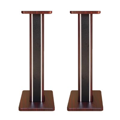 KIYILIHI Speaker Stand, Tray 20x24cm Speaker Stands,Tray Thickness 2cm Floor-Standing Speaker Stands 2 Pieces, for Home Theaters Professional Performance Recording Composing(Brown3)