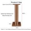 KIYILIHI Speaker Stand, Tray 20x24cm Speaker Stands,Tray Thickness 2cm Floor-Standing Speaker Stands 2 Pieces, for Home Theaters Professional Performance Recording Composing(Brown3) view 2