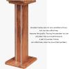 KIYILIHI Speaker Stand, Tray 20x24cm Speaker Stands,Tray Thickness 2cm Floor-Standing Speaker Stands 2 Pieces, for Home Theaters Professional Performance Recording Composing(Brown3) view 3