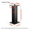 KIYILIHI Speaker Stand, Tray 280x240mm Speaker Stands,Floor-Standing Column 165x165mm 2 Pieces Speaker Stands, for Home Theaters Professional Performance Recording Composing(Black,280x240x500mm) view 2