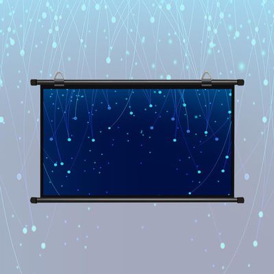 50" 60" 72" Projection Screen Outdoor Projector Screen 4K HD Manual Pull Down Movie Projector Screen for Home Theater Office, Anti-Crease(60in16:9)