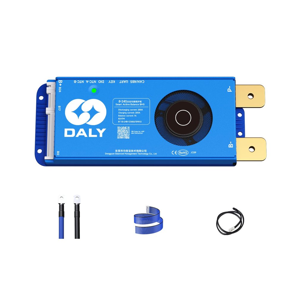 DALY Smart BMS 8S-24S 200A with 1A Active Balancing RS485 CAN