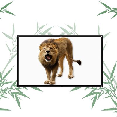 Foldable Projector Screen 16:9 HD Projection Movie Screen 50" 60" 72" Portable Outdoor Projection Screen for Home Theater Office, Anti-Crease(72in16:9)