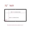 Foldable Projector Screen 16:9 HD Projection Movie Screen 50" 60" 72" Portable Outdoor Projection Screen for Home Theater Office, Anti-Crease(72in16:9) view 2