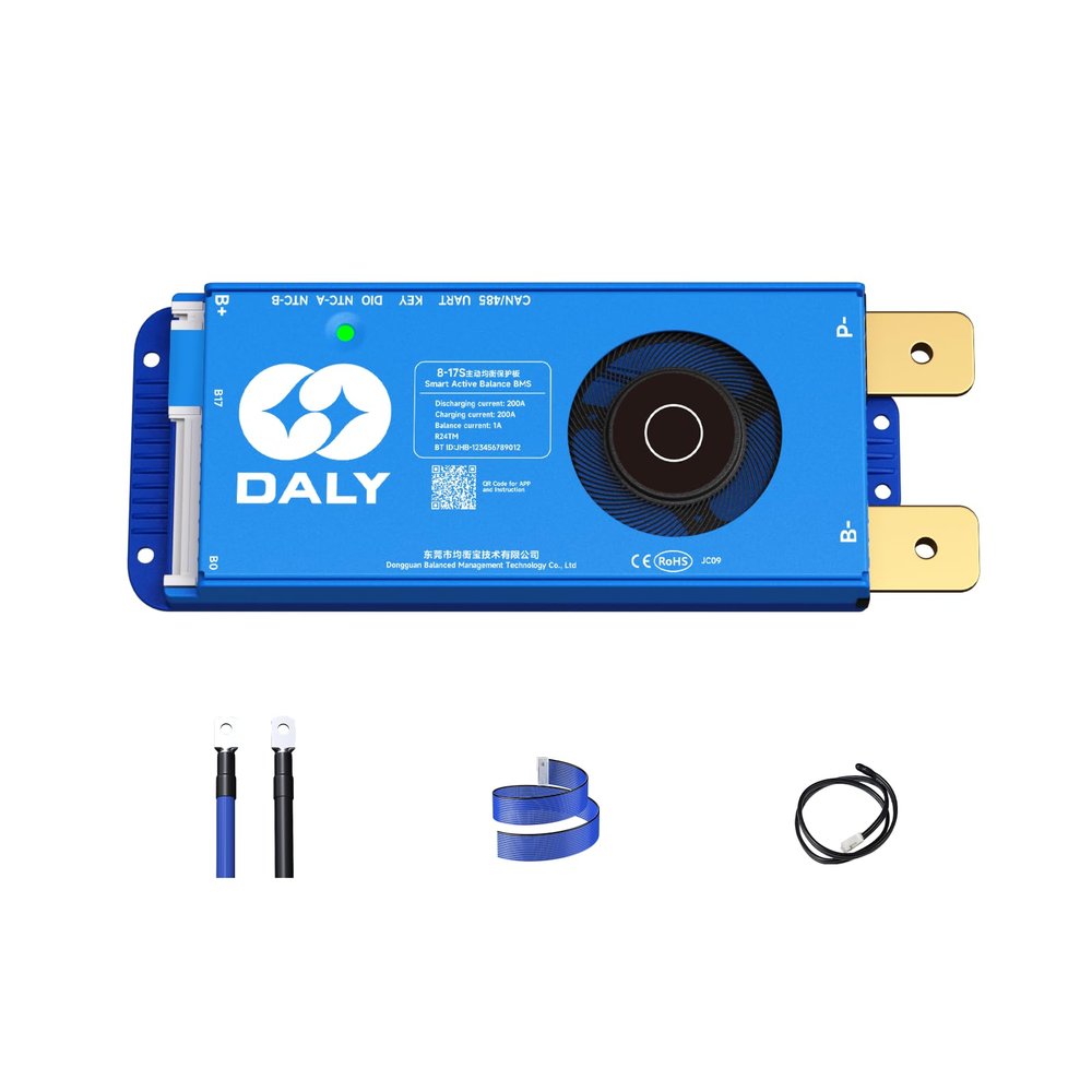 DALY Smart BMS 8S-17S 200A with 1A Active Balancing RS485 CAN