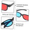 FELTECHELECTR 4pcs Glasses for Home Theater Red Blue Plastic Glasses for Movie Viewing view 4