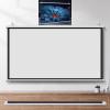 SXYHCK 50" 60" 72" Screen Manual Projector Screen Pull Down Cinema Projection 4:3/16:9 Hanging Screen Portable Projection Screen for Home Theater Office(60in-16:9) view 1