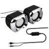 Angoily 2pcs Mini USB Portable Multimedia Computer Speakers for Laptop Pc Desktop Soundbar Sound Box Stereo Sound Volume Control view 1
