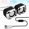 Angoily 2pcs Mini USB Portable Multimedia Computer Speakers for Laptop Pc Desktop Soundbar Sound Box Stereo Sound Volume Control view 3
