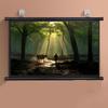 GSKFXJ Pull Down Projector Screen 40" 50" 60" 72" HD 4K Portable Projection Screen Home Theater Movie Screen for Outdoor Indoor, Anti-Crease(60inch/16:9) view 1