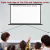 Manual Pull-Down Projector Screen, Roll-Down Retractable Manual Projection Screen, Hanging Projector Curtain, 4:3/16:9 Portable Projector Screen Indoor Outdoor - Home Theater Office Education(4:3,30") view 4