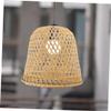 DECHOUS Rattan Decor Pendant Light Cover Bamboo Woven Lampshade Ceiling Light Shade for Home view 3