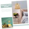 DECHOUS Rattan Decor Pendant Light Cover Bamboo Woven Lampshade Ceiling Light Shade for Home view 4