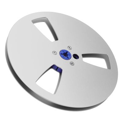 1/4 7 Inch Empty Tape Reel, Open Reel Audio Tape Empty Reel Aluminum Alloy Open Reel Takeup Reel for TEAC for Studer, 3 Holes (Silver)