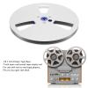 1/4 7 Inch Empty Tape Reel, Open Reel Audio Tape Empty Reel Aluminum Alloy Open Reel Takeup Reel for TEAC for Studer, 3 Holes (Silver) view 2