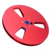 1/4 7 Inch Empty Tape Reel, Open Reel Audio Tape Empty Reel Aluminum Alloy Open Reel Takeup Reel for TEAC for Studer, 3 Holes (Red) view 1