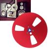 1/4 7 Inch Empty Tape Reel, Open Reel Audio Tape Empty Reel Aluminum Alloy Open Reel Takeup Reel for TEAC for Studer, 3 Holes (Red) view 2