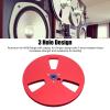 1/4 7 Inch Empty Tape Reel, Open Reel Audio Tape Empty Reel Aluminum Alloy Open Reel Takeup Reel for TEAC for Studer, 3 Holes (Red) view 4