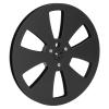 1/4 7 Inch Empty Tape Reel, 3 Holes Aluminum Alloy Open Reel Audio Tape Empty Reel, Tape Takeup Reel to Reel for TEAC for Studer (Black) view 1