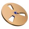 1/4 7 Inch Empty Tape Reel, Open Reel Audio Tape Empty Reel Aluminum Alloy Open Reel Takeup Reel for TEAC for Studer, 3 Holes (Gold) view 1