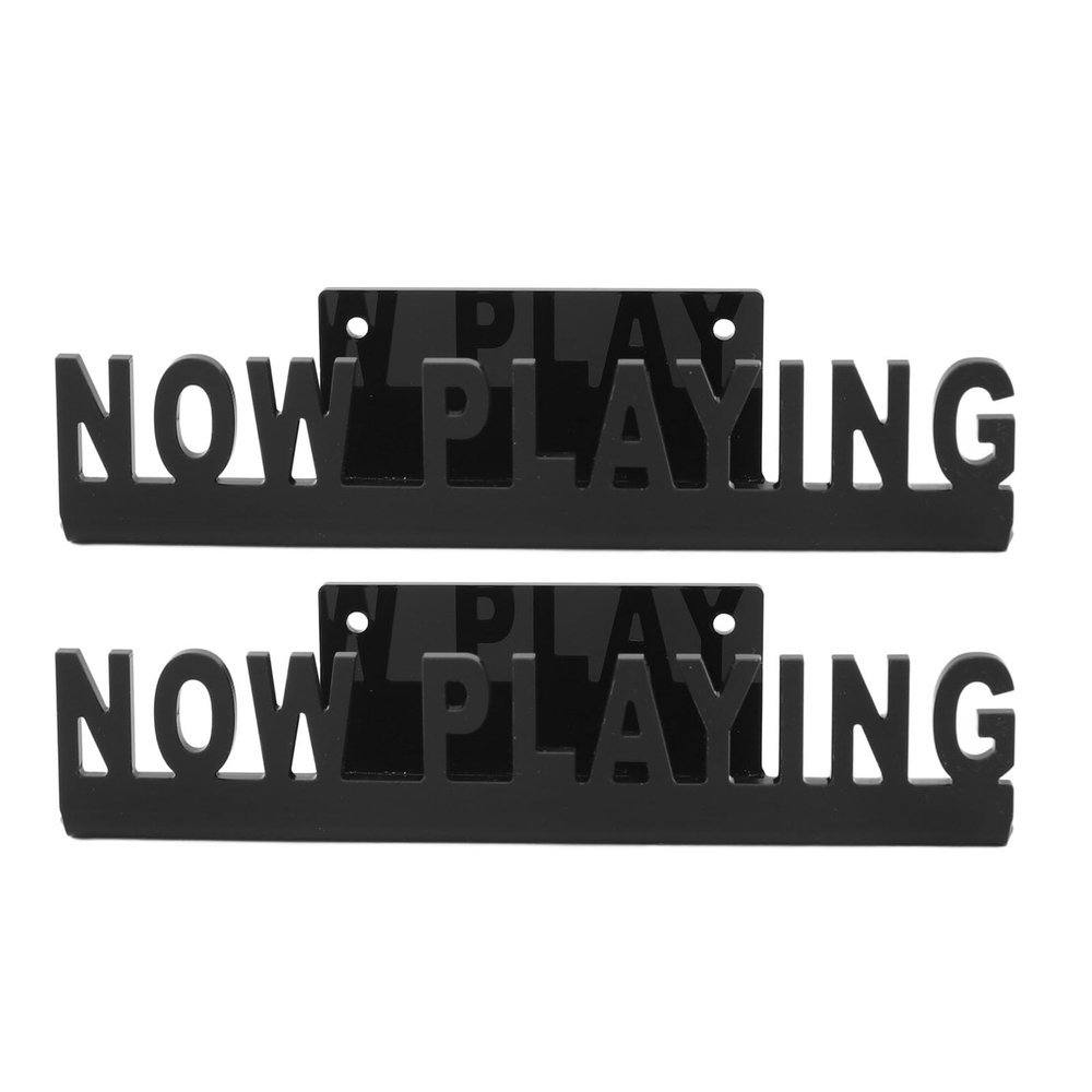 TOPINCN Now Playing Record Stand Wall Holder Light up Now Record Stand, Wooden Acrylic Holder for Album Display Storage Record LED Display Storage Collection Holder (Black)