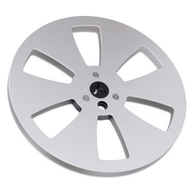 1/4 7 Inch Empty Tape Reel, 3 Holes Aluminum Alloy Open Reel Audio Tape Empty Reel, Tape Takeup Reel to Reel for TEAC for Studer (Silver)