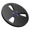 1/4 7 Inch Empty Tape Reel, Open Reel Audio Tape Empty Reel Aluminum Alloy Open Reel Takeup Reel for TEAC for Studer, 3 Holes (Black) view 1