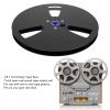 1/4 7 Inch Empty Tape Reel, Open Reel Audio Tape Empty Reel Aluminum Alloy Open Reel Takeup Reel for TEAC for Studer, 3 Holes (Black) view 4