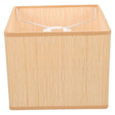 Woven Bamboo Pendant Light Lampshade Iron Frame for E27 E14