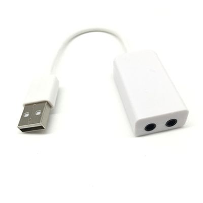 Angoily USB Sound Card Adapter Cable for Virtual Sound Usbc to Aux Adapter No Driver Needed Led Indicators