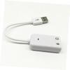 Angoily USB Sound Card Adapter Cable for Virtual Sound Usbc to Aux Adapter No Driver Needed Led Indicators view 2