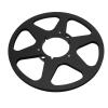 10 Inch Open Reel Take Up Reel 6 Holes Sound Aluminum Take Up Reel Empty Reel for 1/4 Inch Tape (Black) view 3