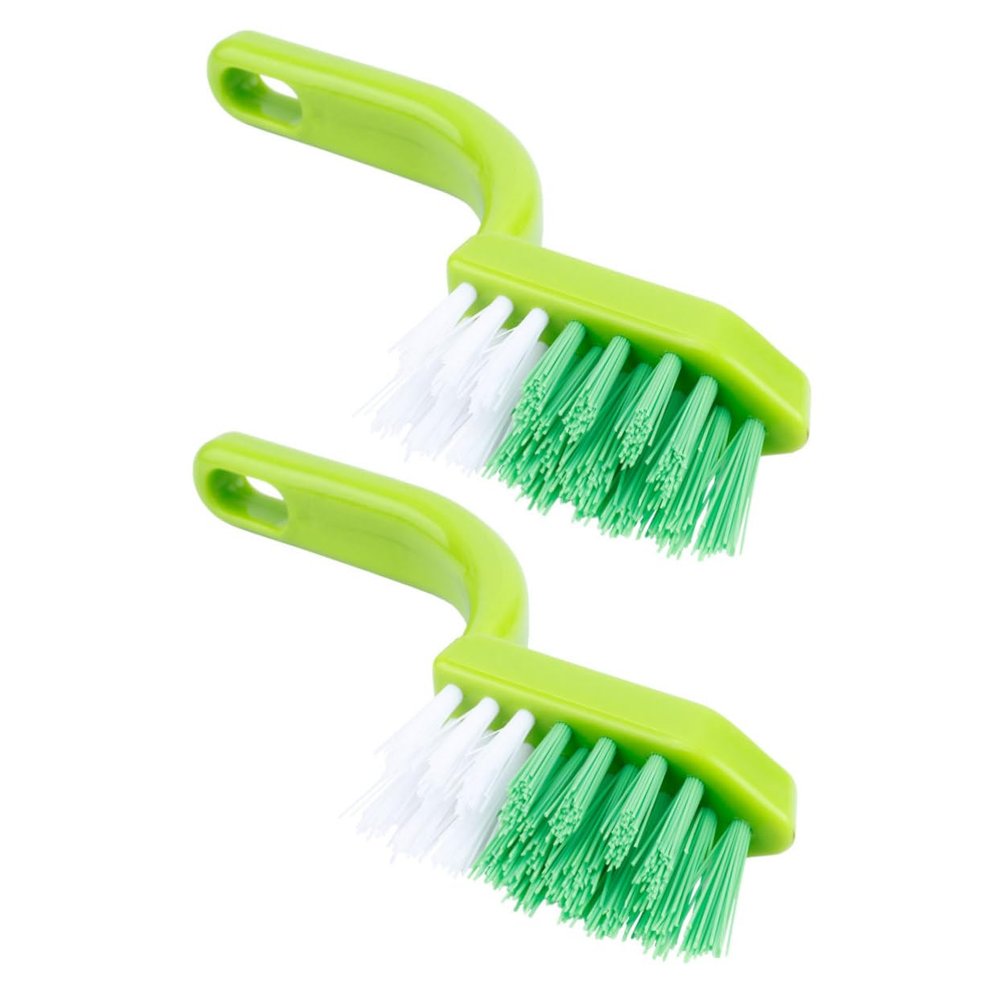 Baluue 2pcs Plastic Cleaning Brush for Household Carpet Window Floor Door Wall Cleaning Dust Removal Random Color