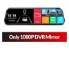 Car Dvr 10 Touch Screen Cam Dual Lens Auto Registrar Stream Mirror Camera Rearview Camera Night Vision Black Box(A20P,None) view 2