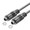 TTTLLNN 1/8" 3.5mm Female to Female Adapter Threaded Panel Mount 1/8" Extension Cable for Extending Cable Cord 30cm view 1