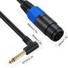 Argzm 1/4 Male to Speakon Female Cable Speakon to 6.35mm Mono Adapter 6.5mm Male 1/4" to Speak-On Cable view 3