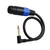 Argzm 1/4 Male to Speakon Female Cable Speakon to 6.35mm Mono Adapter 6.5mm Male 1/4" to Speak-On Cable view 4