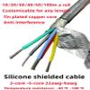ZGYDNM 5m Silicone Shielded sheathed Cable 22 20 18 17 15 13 11 9 AWG 2 3 4 5 6 8 core Anti-Interference Soft Signal line Power Cable(4 cores 5meter,13 AWG 2.5MM) view 2